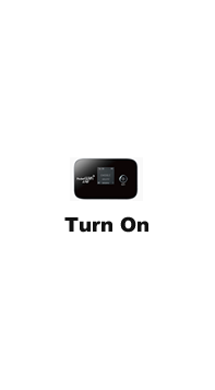 1. Turn on rental WIFI device